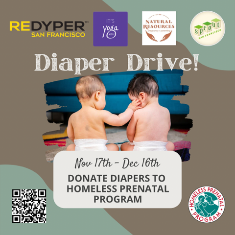 Diapers are Essential: Holiday Diaper Drive for Homeless Prenatal Program