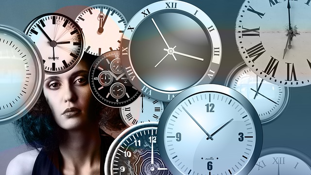 woman managing time