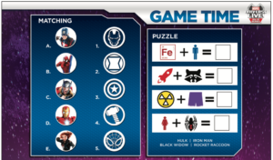 comic book games print out