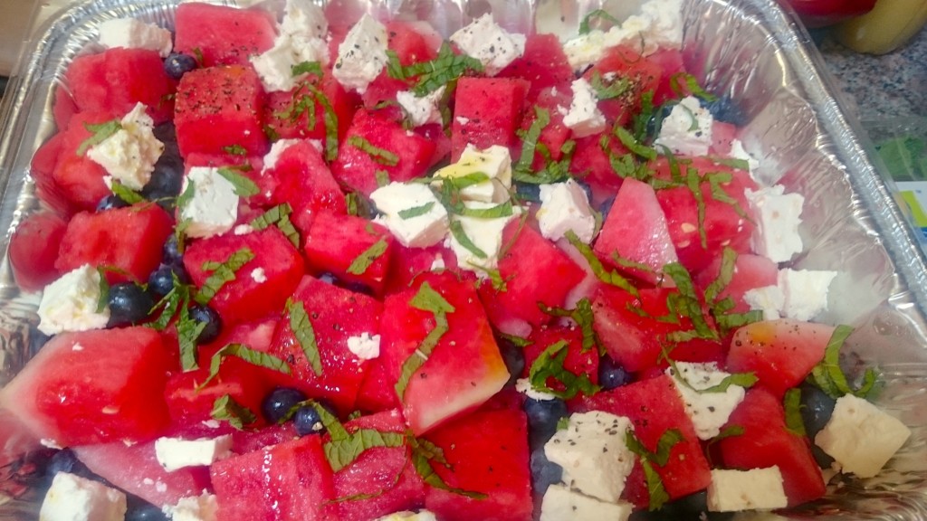 easy watermelon salad recipe