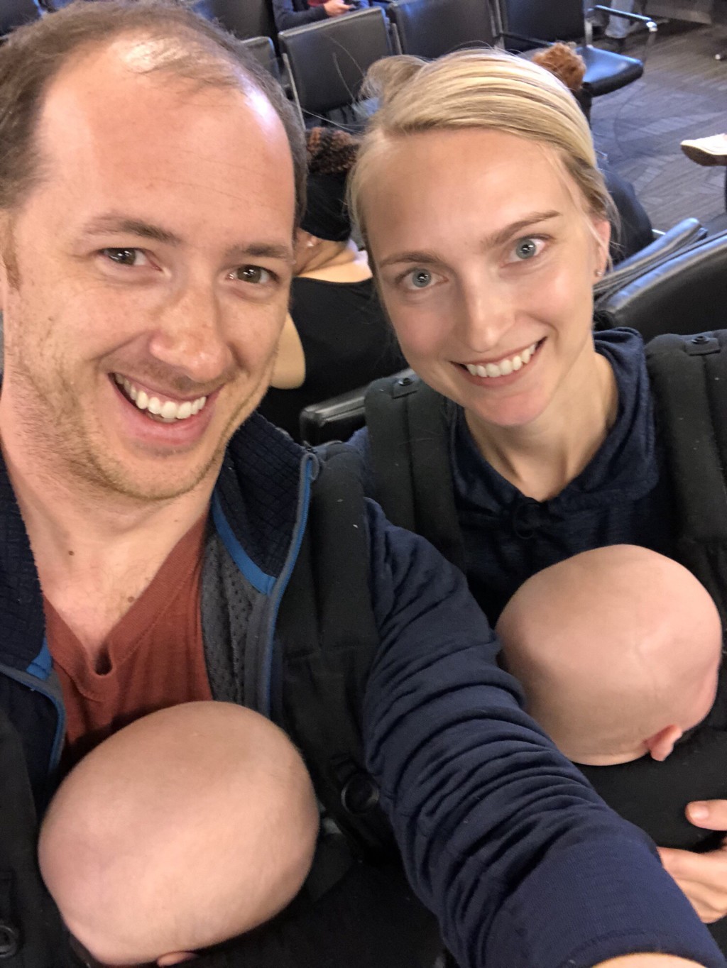 plane travel with twins