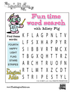 magical attic sf 4th july word search
