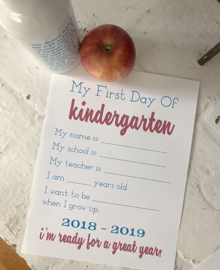 first day of school signs