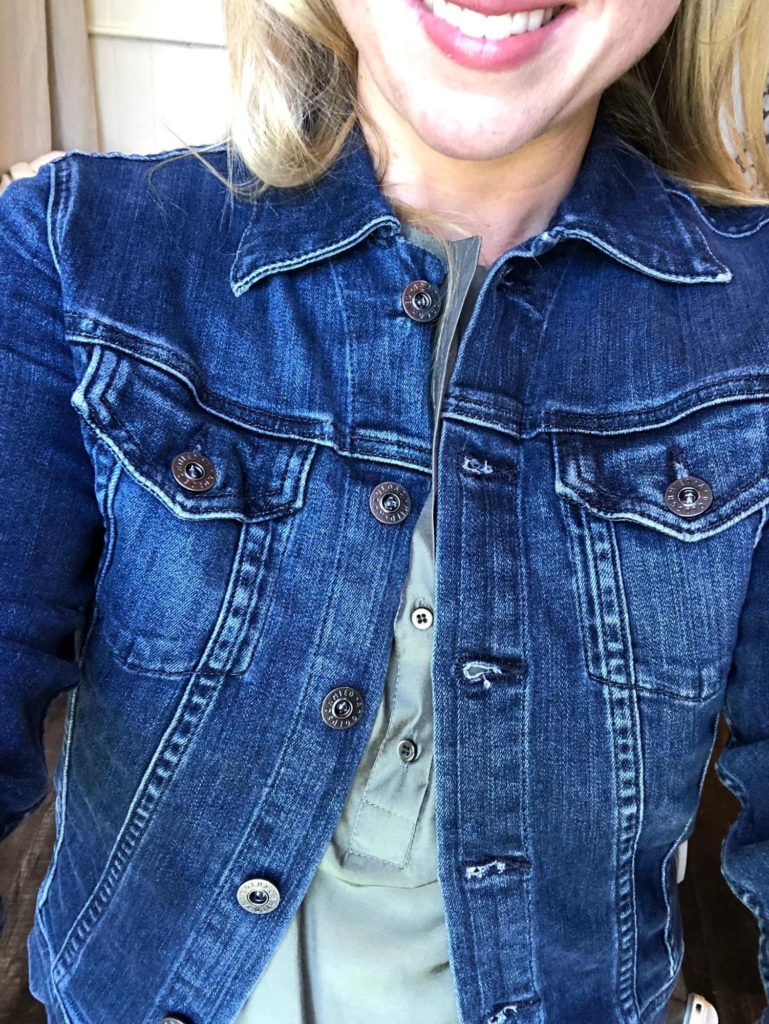 denim jacket at ambiance boutique in san francisco