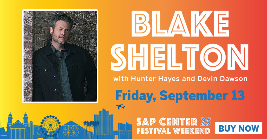 Blake Shelton concert at SAP Center